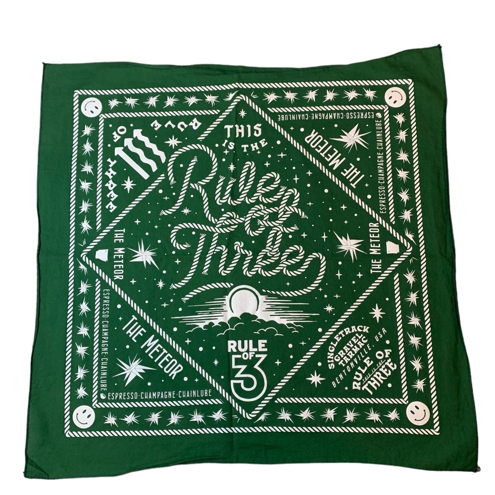 Rule of 3 gravel track bandana HTF!!